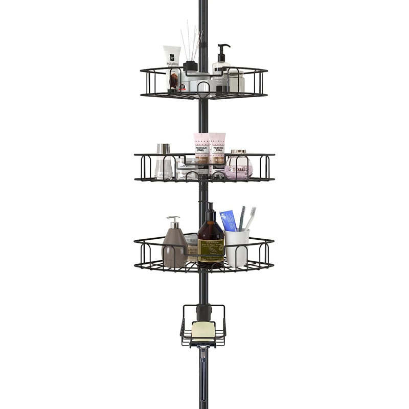 Rebrilliant Tension Pole Shower Caddy & Reviews Wayfair
